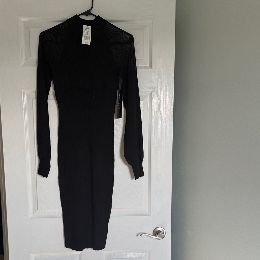 Almost Famous Black Long Sleeve Dress